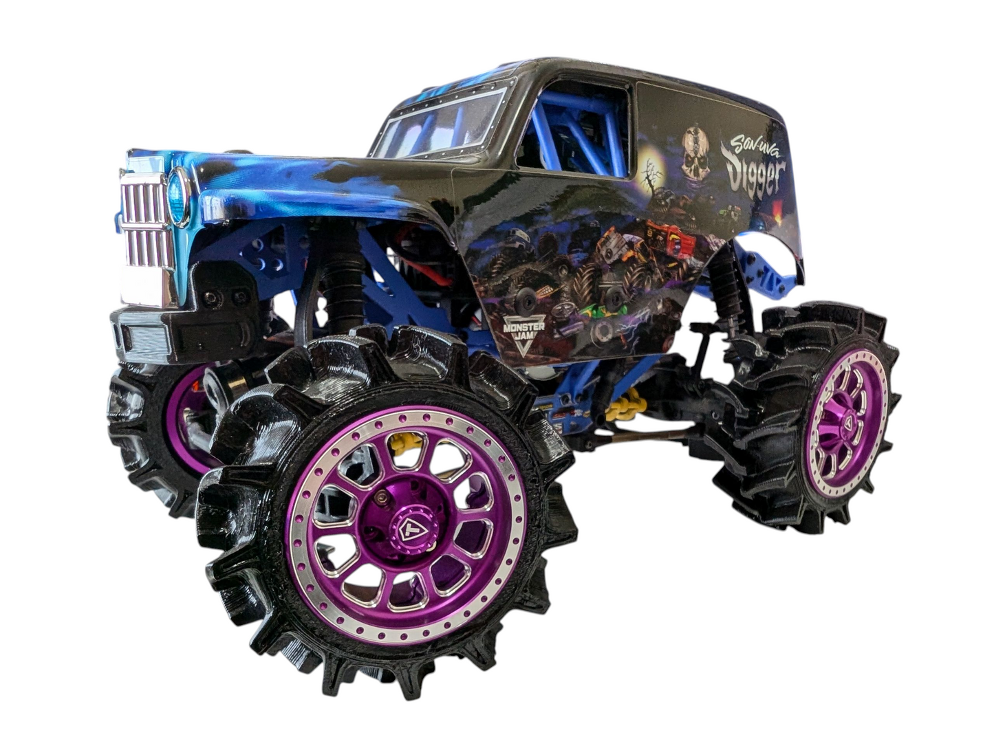 (DIGITAL DOWNLOAD) 3D Printable 1.9" Beadlock Mega Mud Tire for Common Beadlock Wheels