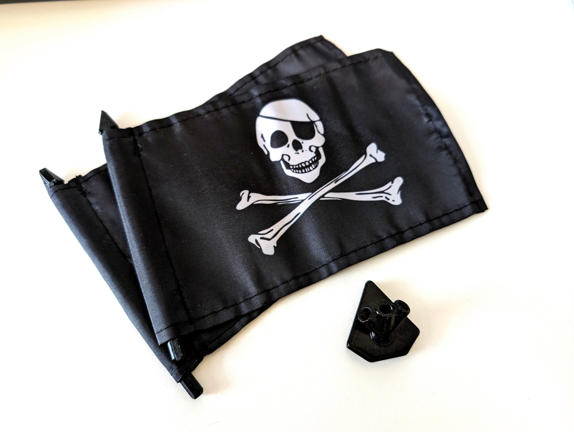 Losi full size lmt two pirate flags and tripple mount