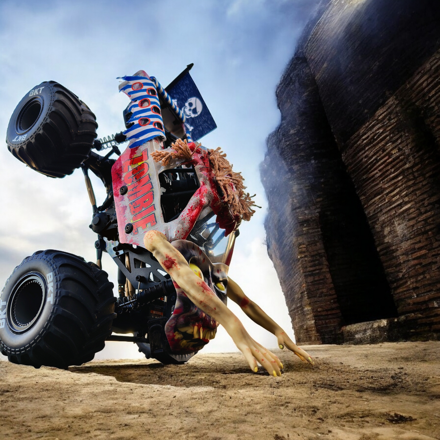 Losi Mini LMT Zombie Bumpers and Flags Bundle